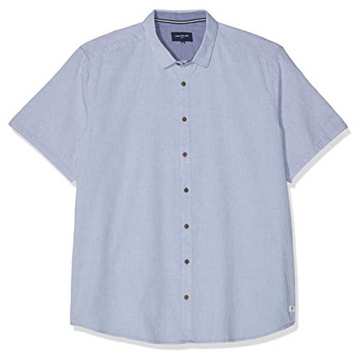TOM TAILOR Denim męska koszula rekreacyjna z krótkim rękawem bawełniana koszula -  krój regularny 3xl