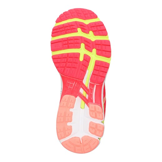 Buty sportowe damskie Asics dla biegaczy gel kayano czerwone na płaskiej podeszwie sznurowane 