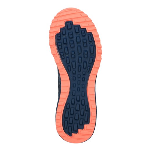 Buty sportowe damskie Asics dla biegaczy niebieskie bez wzorów płaskie wiązane 