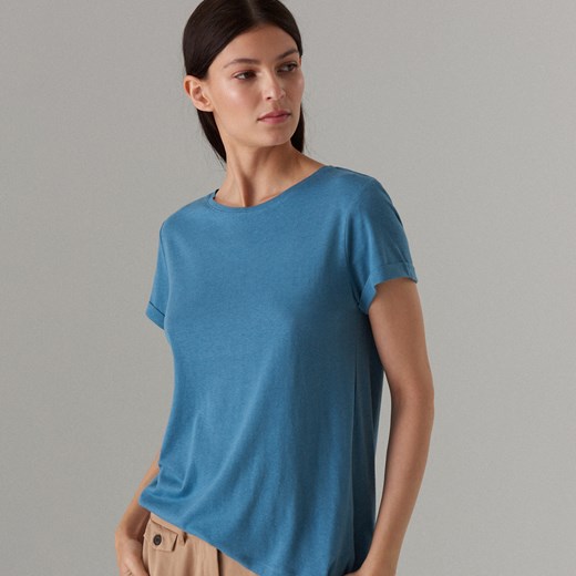 Mohito - Koszulka basic z modalem - Niebieski Mohito  L 