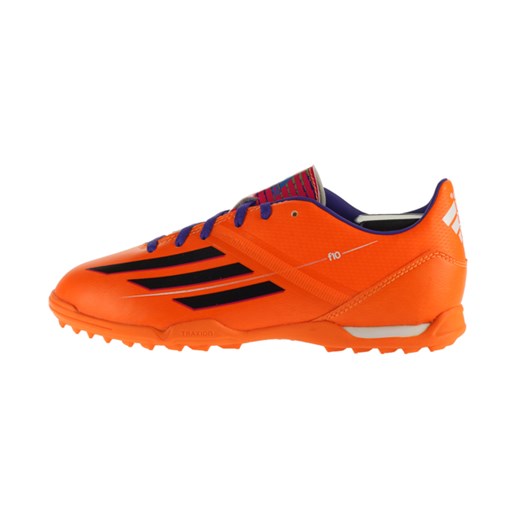 Adidas buty sportowe dziecięce w paski pomarańczowe sznurowane 