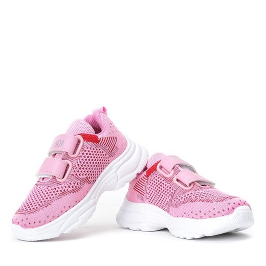Różowe dziewczęce buty sportowe Alissane - Obuwie  Royalfashion.pl 25 
