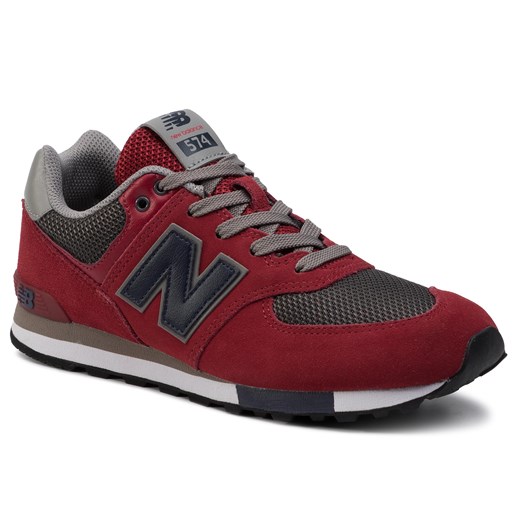 Buty sportowe damskie New Balance w stylu casual czerwone z tworzywa sztucznego na wiosnę 