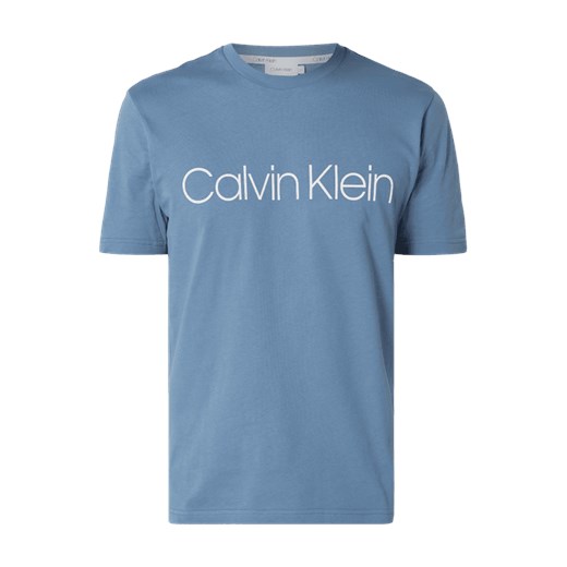 Calvin Klein t-shirt męski niebieski z krótkimi rękawami 