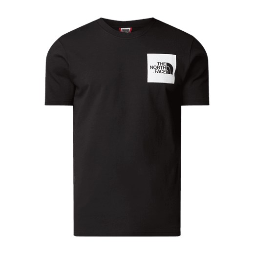 The North Face koszulka sportowa czarna z bawełny 