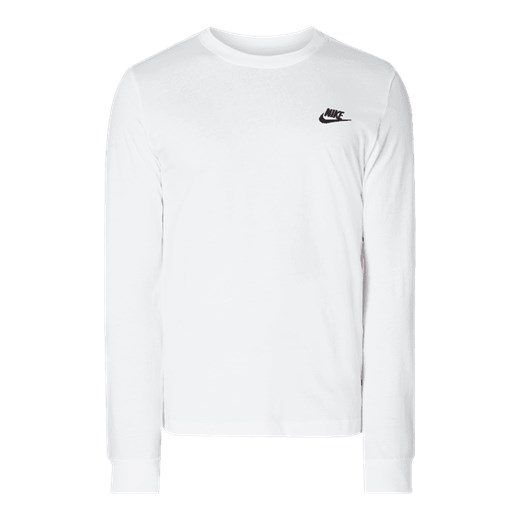Nike koszulka sportowa bez wzorów z bawełny 