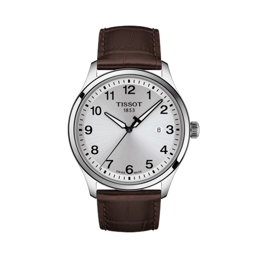Zegarek brązowy Tissot analogowy 