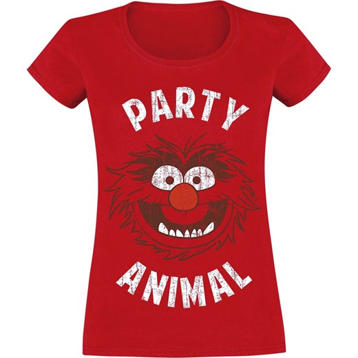 Muppety - Animal - T-Shirt - Kobiety - czerwony Muppety  XXL EMP