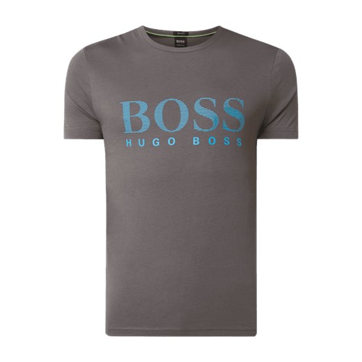 T-shirt męski szary Boss Athleisure z krótkimi rękawami 