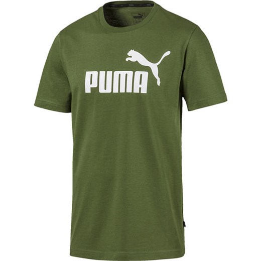 Koszulka męska Essential Logo Tee Puma (zielona) Puma  XXL SPORT-SHOP.pl promocja 