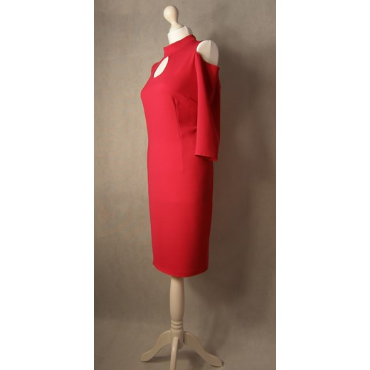 Sukienka golfik łezka z długim rękawem (czerwona) Kozłowski  40 MyLittleHeaven