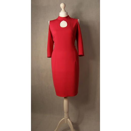 Sukienka golfik łezka z długim rękawem (czerwona)  Kozłowski 40 MyLittleHeaven