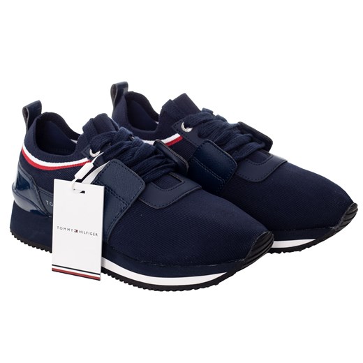 TOMMY HILFIGER SPORTOWE BUTY DAMSKIE KNITTED SOCK ACTIVE CITY SNEAKER NAVY FW0FW04147 406 Tommy Hilfiger  37 messimo