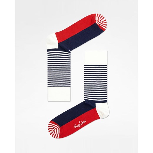 Skarpetki Happy Socks Stripe Half (navy/red/white)  Happy Socks 41-46 Roots On The Roof