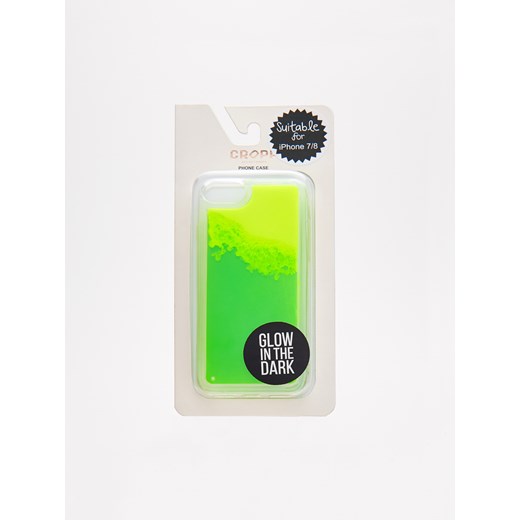 Cropp - Etui na Iphone 7/8 świecące w ciemności - Zielony Cropp One Size