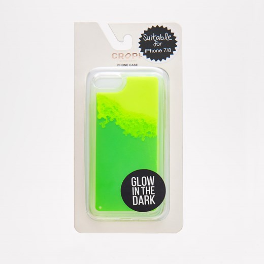 Cropp - Etui na Iphone 7/8 świecące w ciemności - Zielony Cropp  One Size 