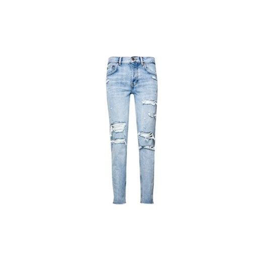 The Kooples jeansy damskie niebieskie w miejskim stylu 
