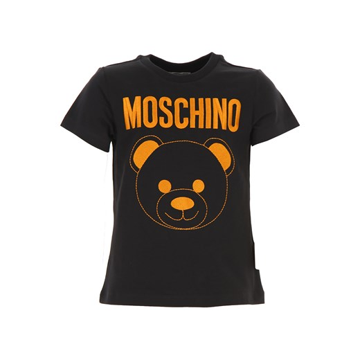 Moschino Koszulka Dziecięca dla Chłopców Na Wyprzedaży, czarny, Bawełna, 2019, 12Y 6Y