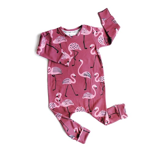 Odzież dla niemowląt różowa na wiosnę w nadruki 