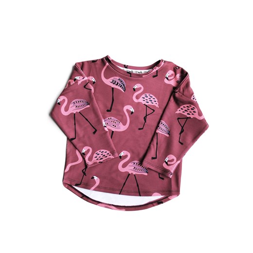 bluza print pink flamingos   50/56 (0-3M) okazyjna cena i love milk 
