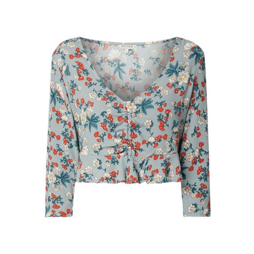 Krótka bluzka w kwiatowe wzory Review  L Peek&Cloppenburg 