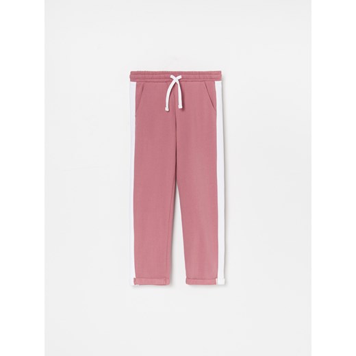Reserved - Spodnie dresowe z lampasami - Różowy  Reserved 158 