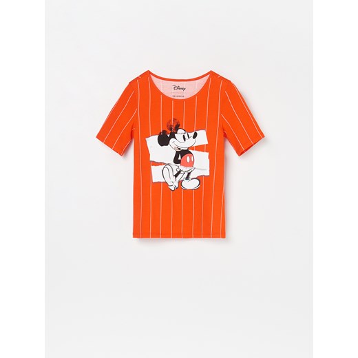 Reserved - T-shirt Mickey Mouse - Czerwony Reserved  140 