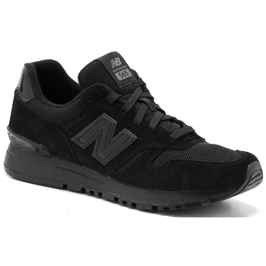 Buty sportowe damskie czarne New Balance bez wzorów sznurowane 