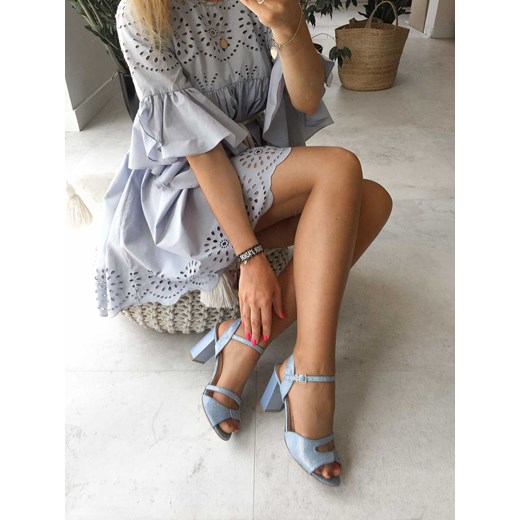 Błękitne sandały Yasmine  Saway 37 okazja  