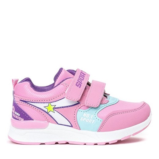 Różowe sportowe dziewczęce buty Mughetto - Obuwie Royalfashion.pl  27 