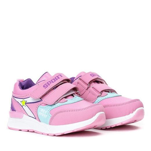 Różowe sportowe dziewczęce buty Mughetto - Obuwie  Royalfashion.pl 28 
