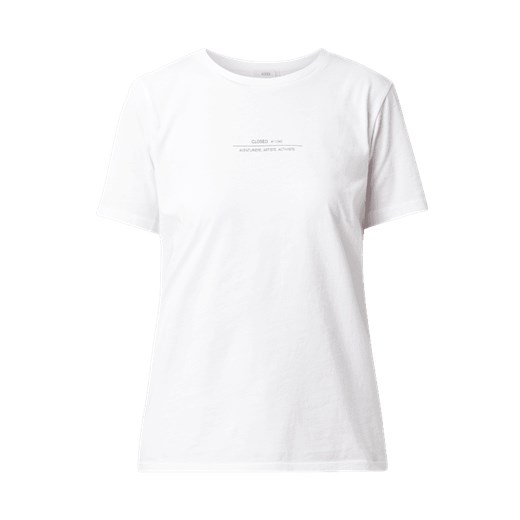 T-shirt z bawełny z nadrukiem z logo  Closed L Peek&Cloppenburg 