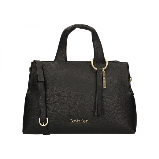 Shopper bag Calvin Klein mieszcząca a7 matowa ze skóry ekologicznej 