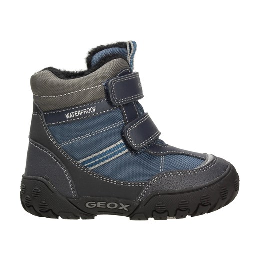 Buty zimowe dziecięce Geox granatowe na rzepy 