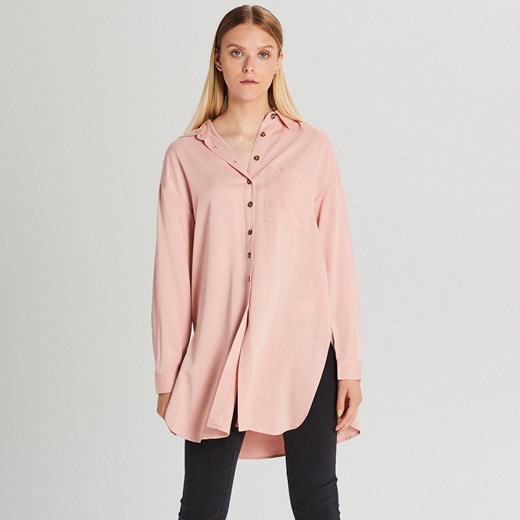 Cropp - Długa koszula oversize - Różowy Cropp  S 