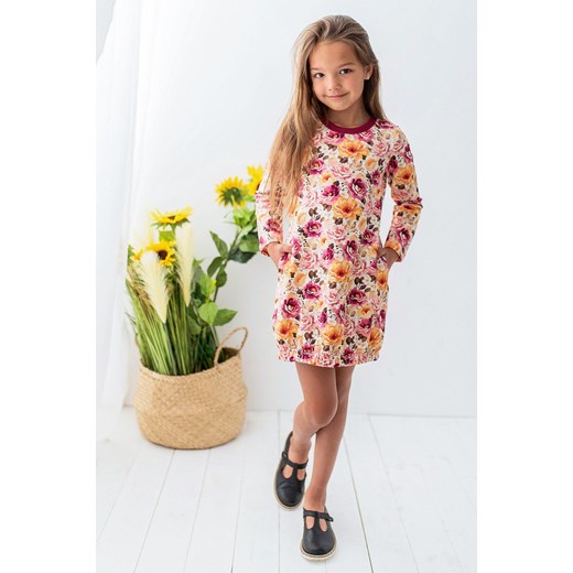 Sukienka dziewczęca Lily Grey wiosenna w kwiaty 