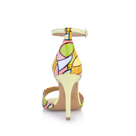 Sandały damskie Arturo Vicci na wysokim obcasie na eleganckie z klamrą letnie 