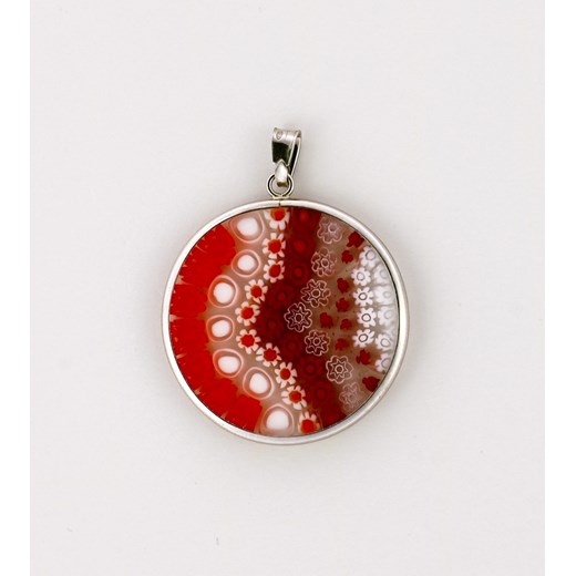 Wisiorek Murrina Czerwona - biżuteria szkło Murano  Skarby Murano  
