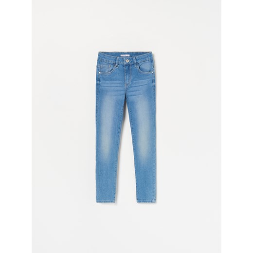 Reserved - Spodnie jeansowe skinny fit - Niebieski Reserved  128 