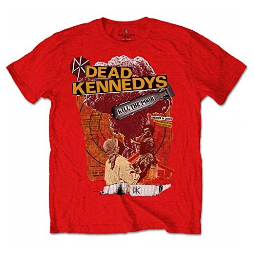 T-shirt męski Rockoff Trade z nadrukami czerwony młodzieżowy 