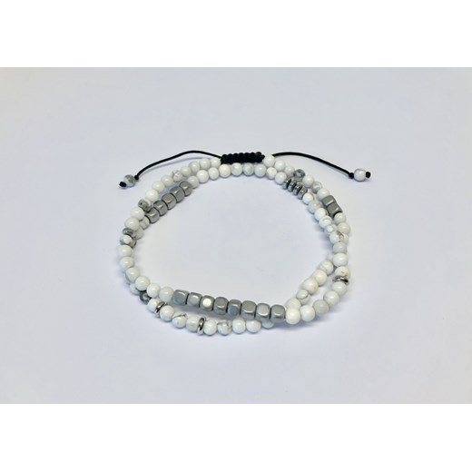 Bransoletka White Howlite Double Lena Gorzycka Jewels  XS EleganckiPan.com.pl