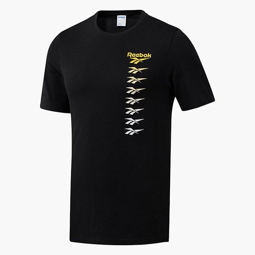 T-shirt męski czarny Reebok Classic z krótkim rękawem 