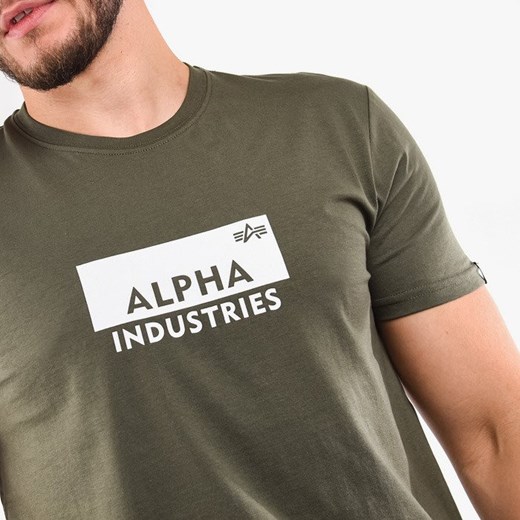 Koszulka męska Alpha Industries Box Logo T 198505 142    sneakerstudio.pl