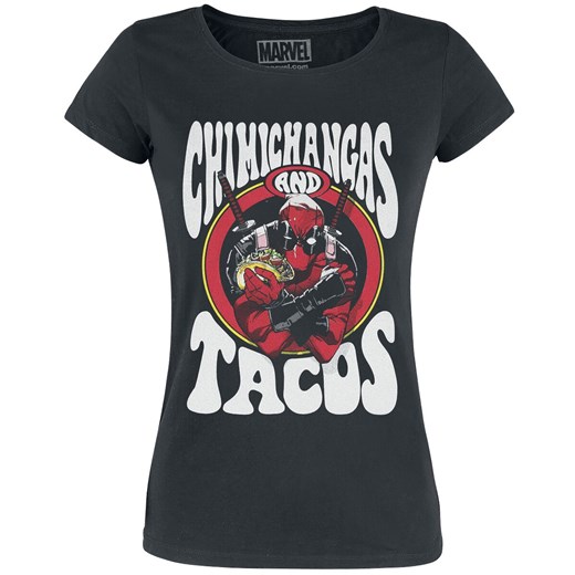 Deadpool - Chimichangas And Tacos - T-Shirt - Kobiety - czarny Deadpool  L EMP