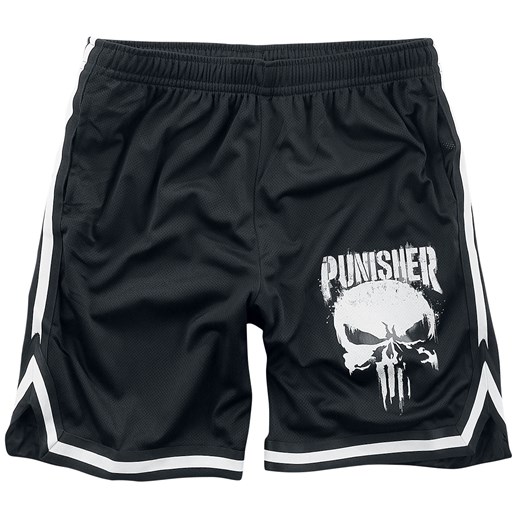 The Punisher - Sprayed Skull Logo - Krótkie spodenki - Mężczyźni - czarny/biały The Punisher  S EMP