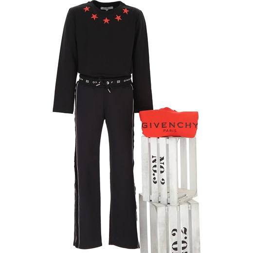 Givenchy Dziecięce Spodnie Dresowe dla Dziewczynek, czarny, Poliamid, 2019, 12Y 14Y