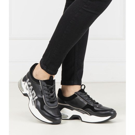 Karl Lagerfeld buty sportowe damskie w nadruki sznurowane casualowe na platformie 