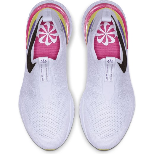 Buty sportowe damskie Nike do biegania bez wzorów bez zapięcia na platformie 