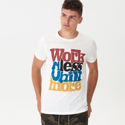 T-shirt męski House młodzieżowy z krótkim rękawem 