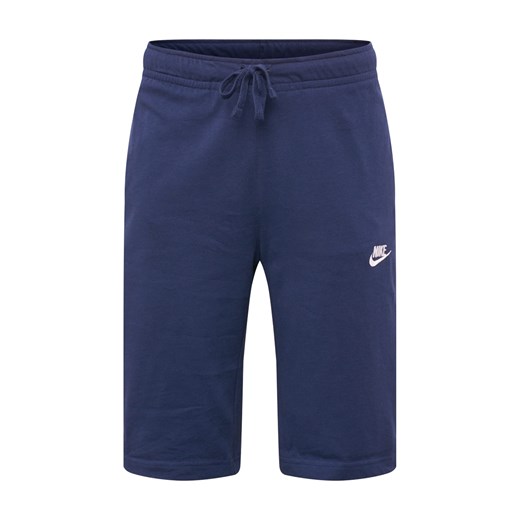 Spodenki sportowe Nike Sportswear bez wzorów niebieskie dresowe 